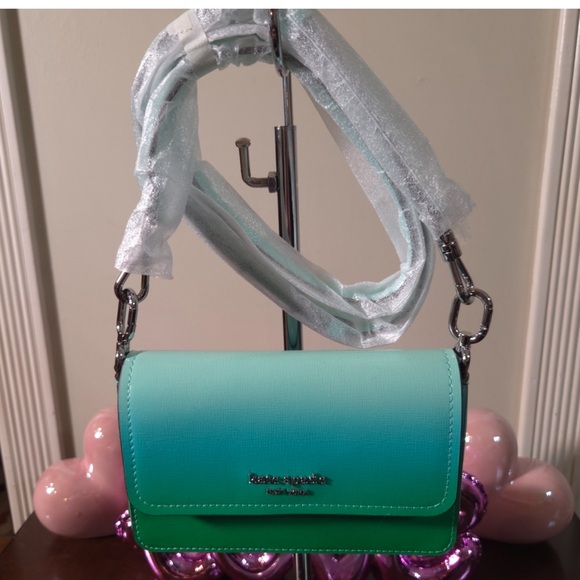 NWOT Kate Spade Blue/Green Ombre Crossbody Bag - Picture 3 of 11